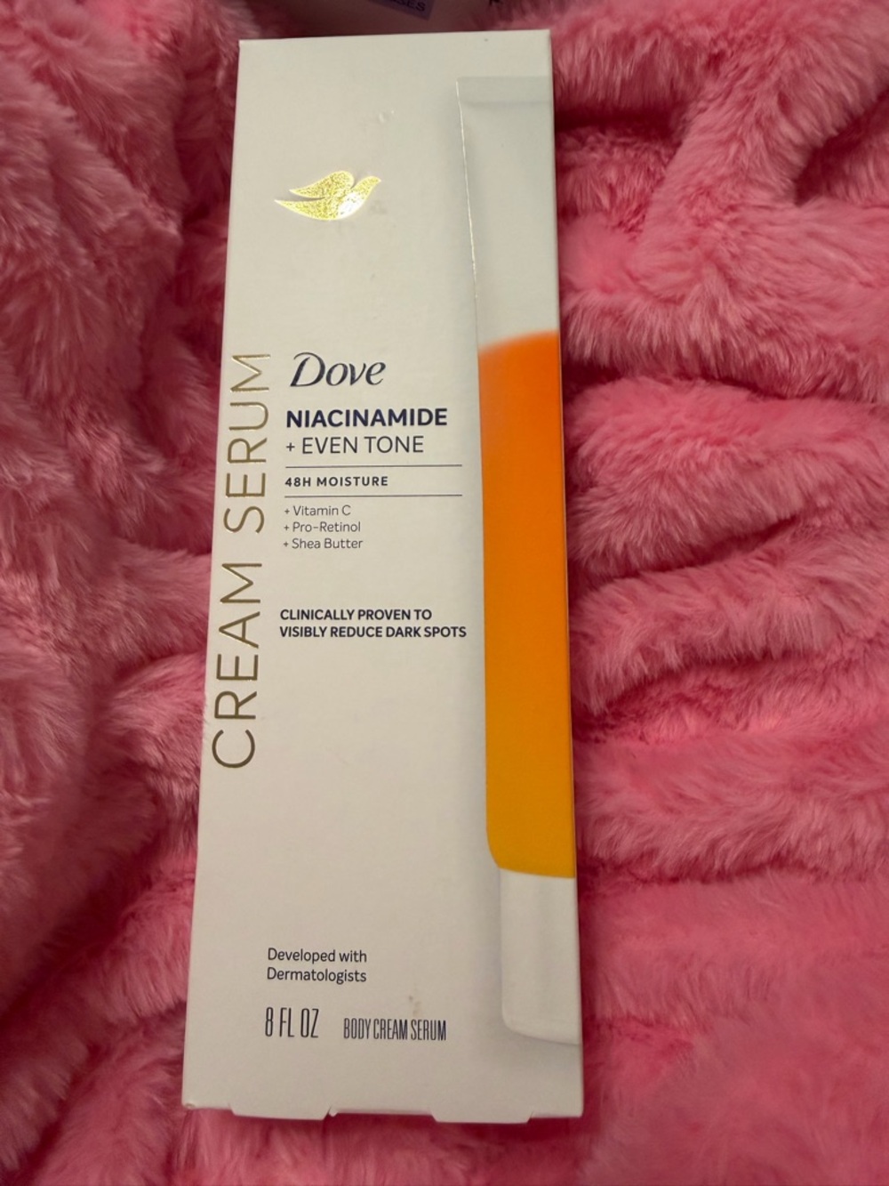 Dove Niacinamide + Even Tone Cream Serum — White & Orange